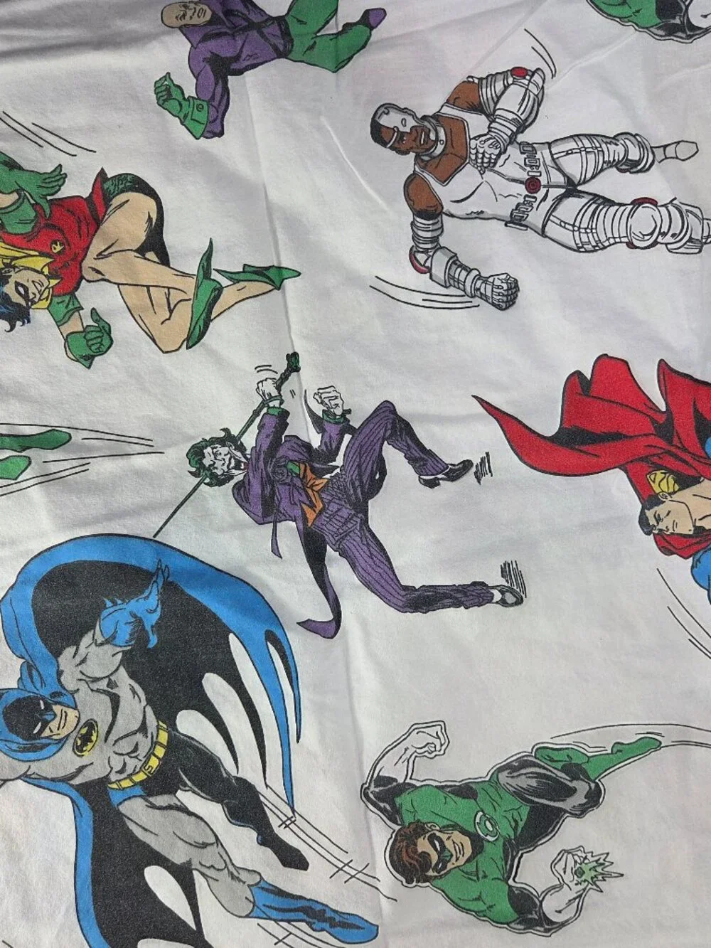 Pottery Barn Kids Full Sheet Set DC Comics Justice League Organic Cotton EUC 4pc